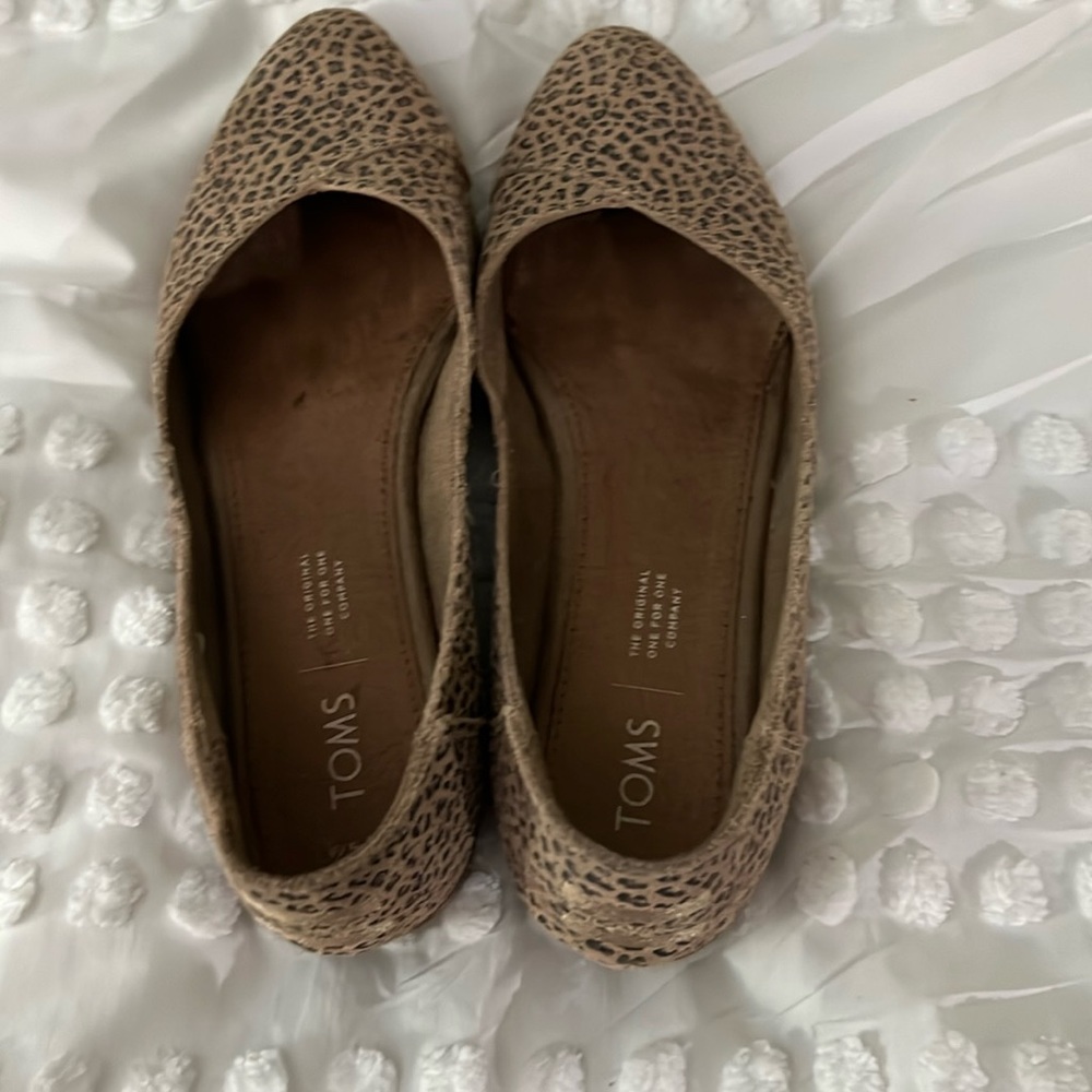 Toms leopard print flats